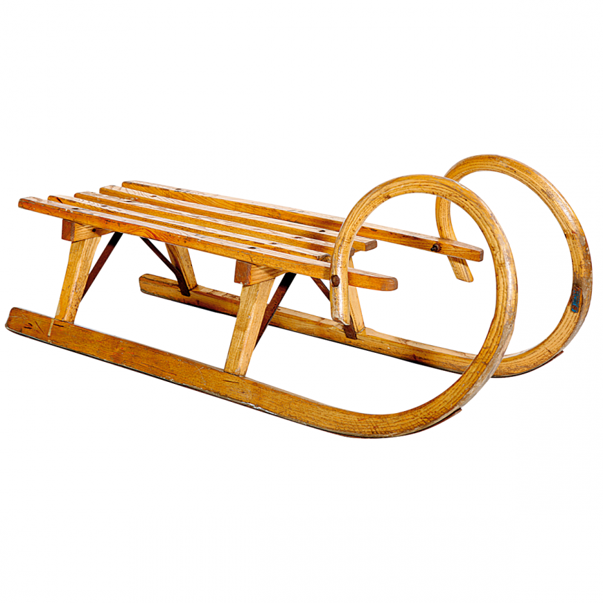 Luge en bois 
