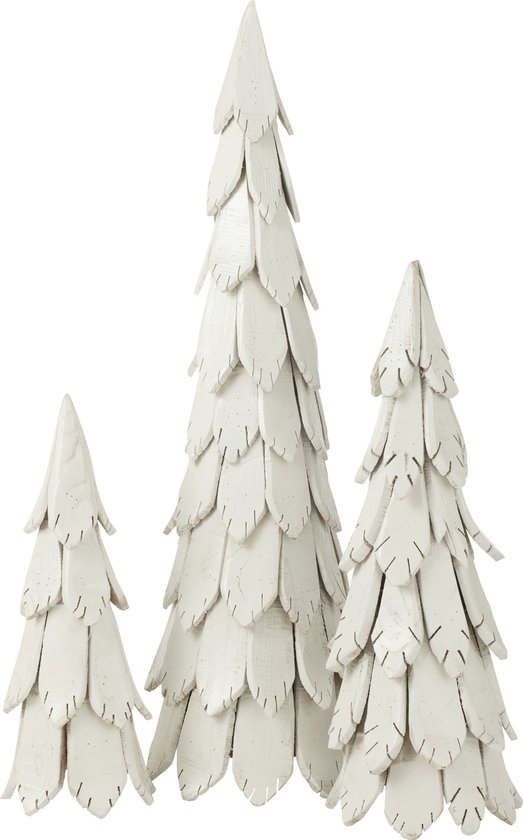 Lot de 3 sapins en bois